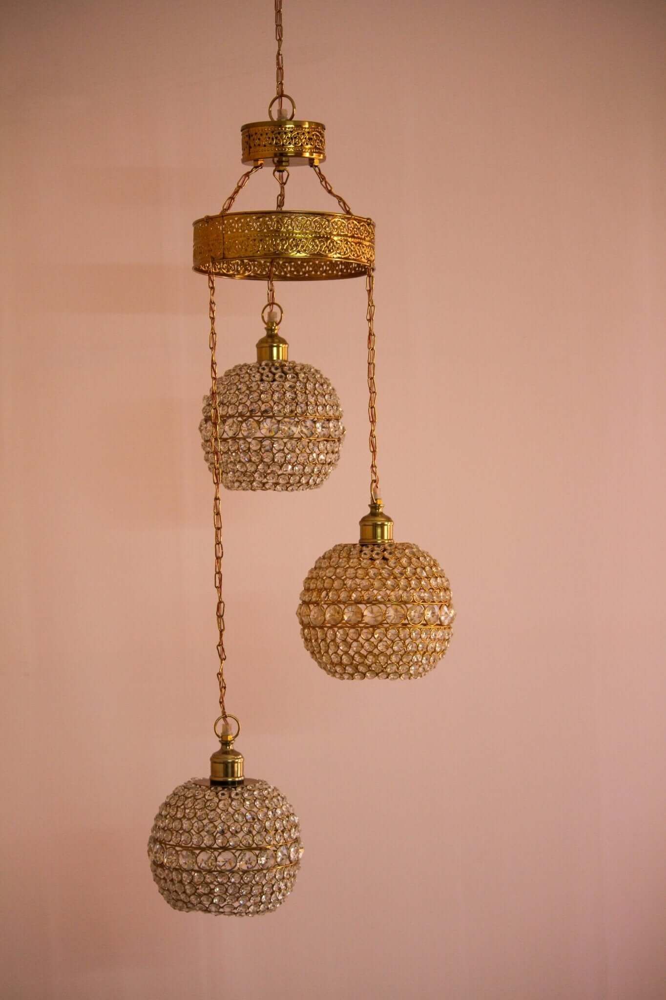 Celestial Harmony Embrace the Glow - 3 Globe Chandelier - The Rookh