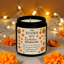 Personalised Raksha Bandhan Scented Candle Gift for Sister – Custom Name, Festive Aroma, Handmade with Love