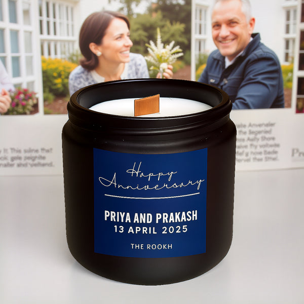 Anniversary gifts – A Personalised Scented Candle 200ml