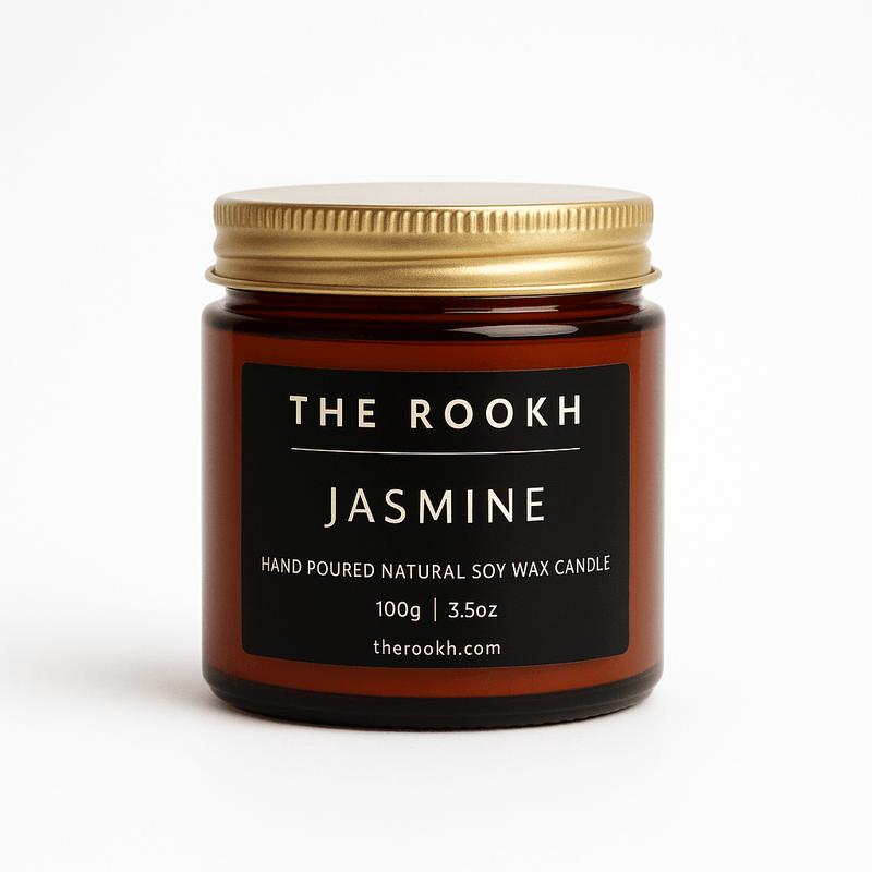 Jasmine Scented Candle – Calm & Relaxation | Rookh Home Decor