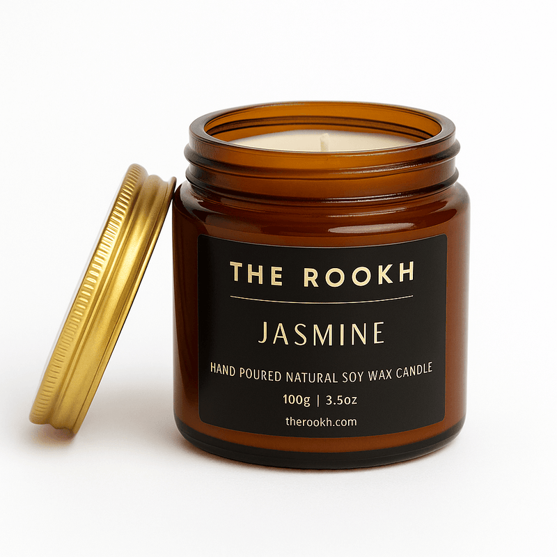Jasmine Scented Candle – Calm & Relaxation | Rookh Home Decor