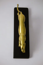 Golden Panther Sculpture Geometric Resin Wildlife Decor