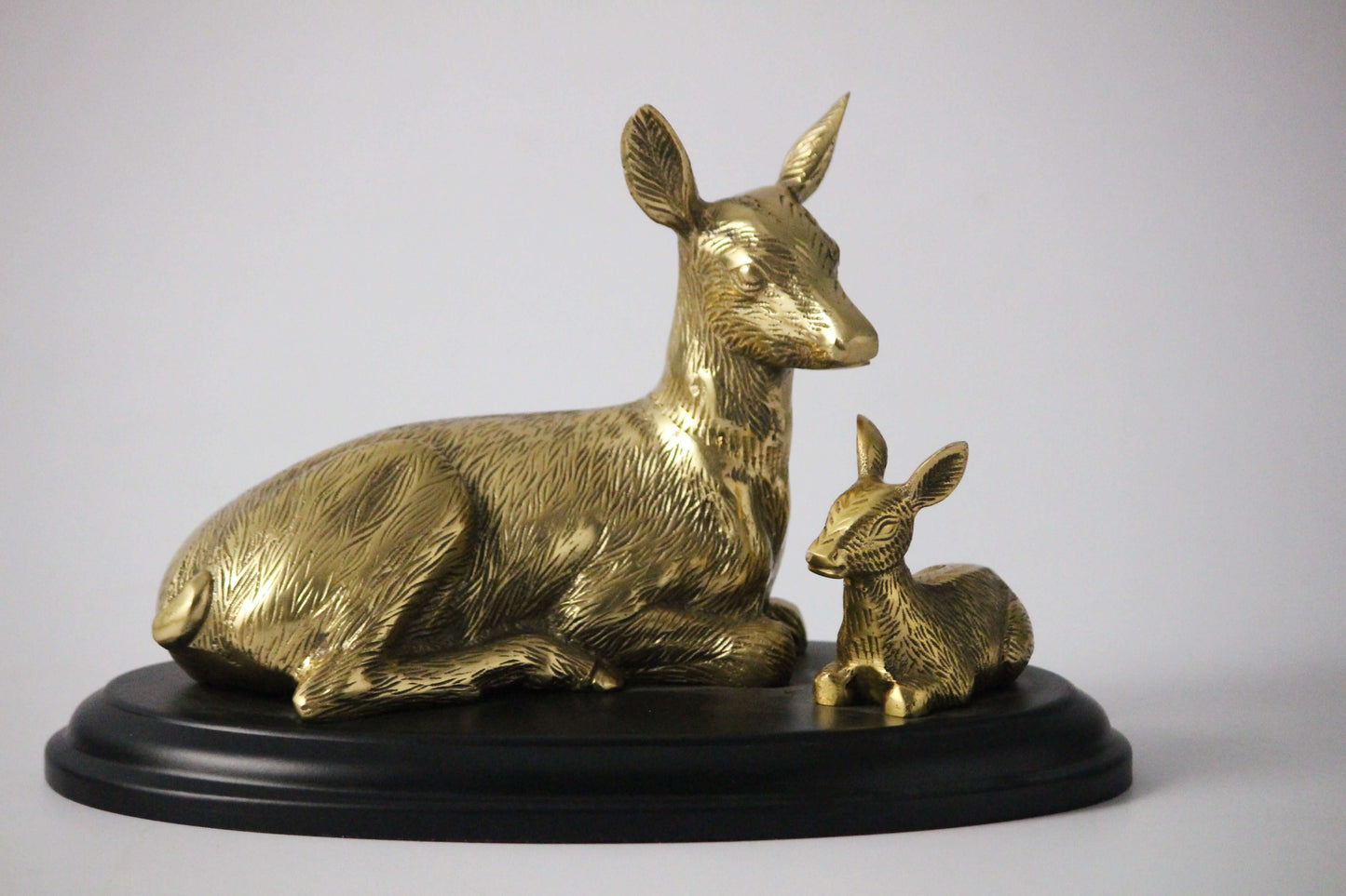 Exquisite Silver and Gold Deer Sculpture Set for Timeless Home Elegance