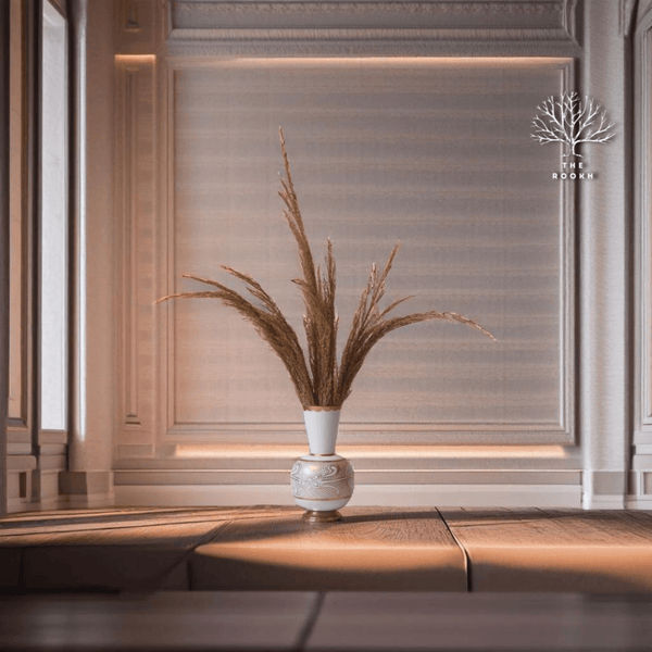 Golden Artistry Vase - Elegance in Every Curve - The Rookh