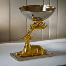 Golden Deer Head Bowl Metal - The Rookh