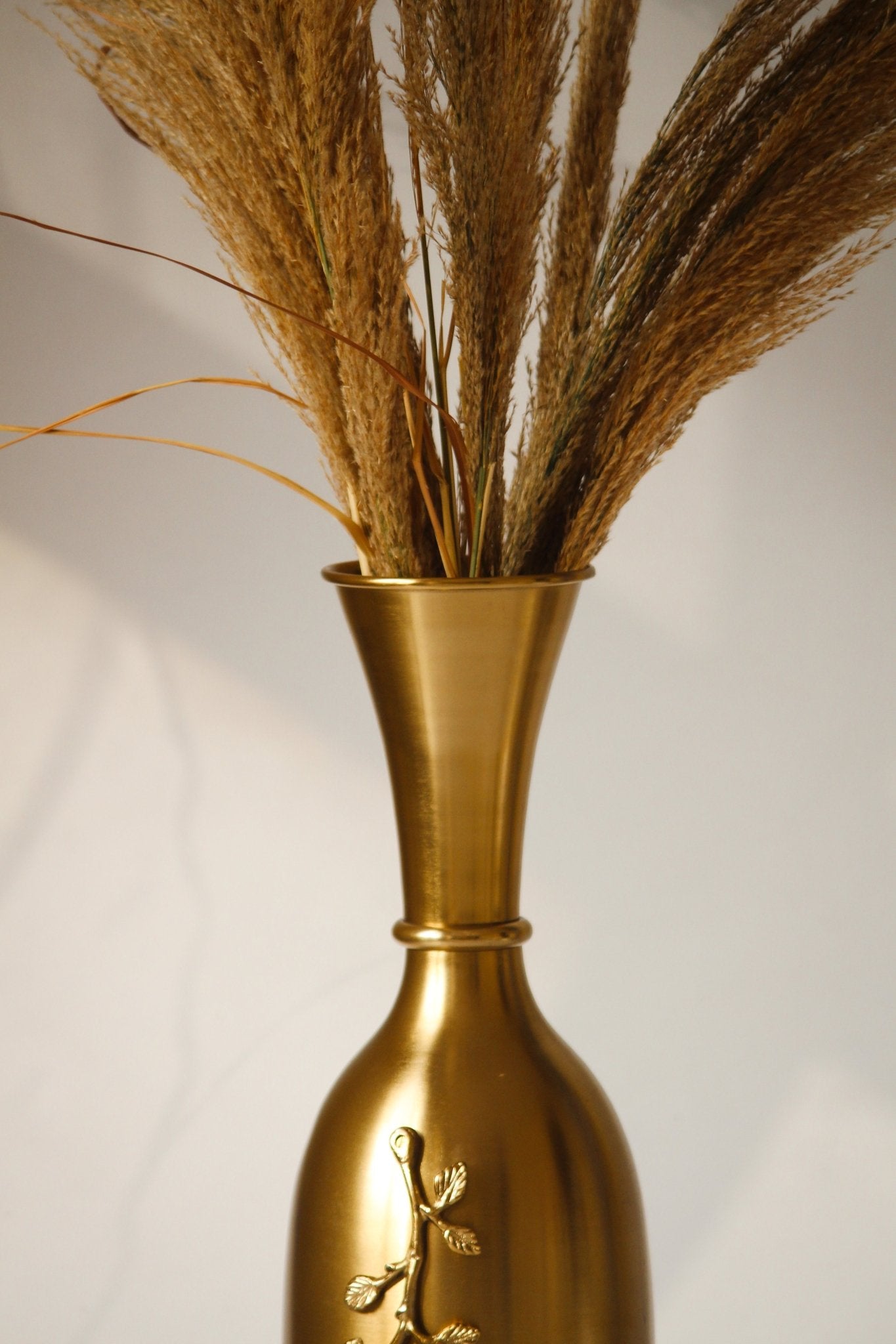 Luxury in Bloom Glossy Gold Flower Vase - The Rookh