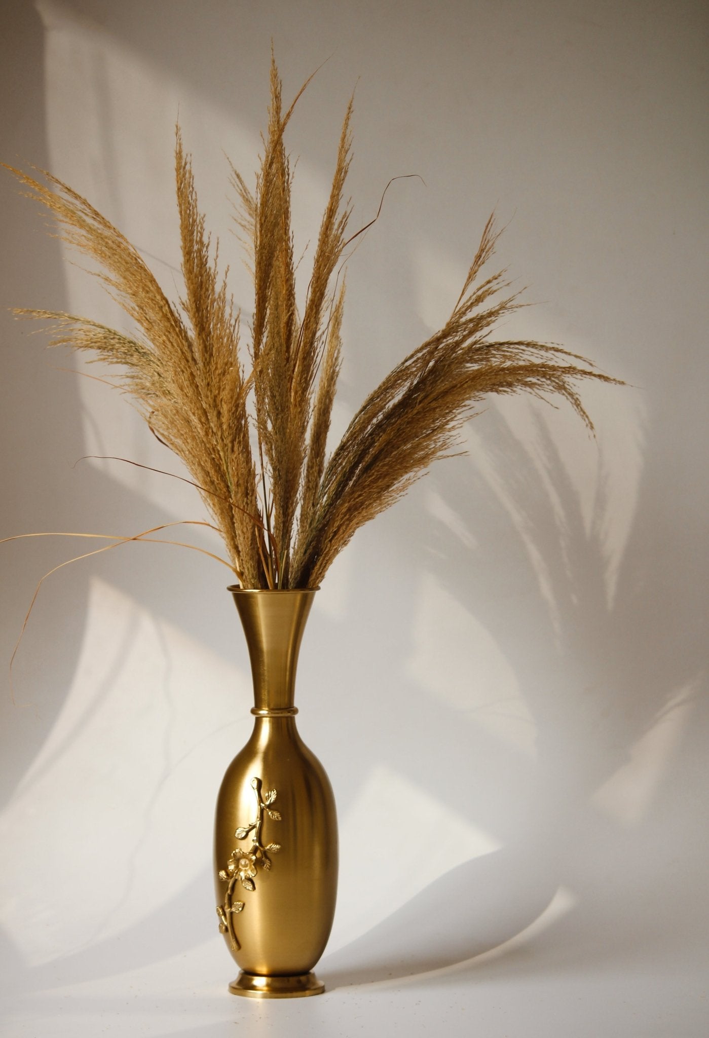 Luxury in Bloom Glossy Gold Flower Vase - The Rookh